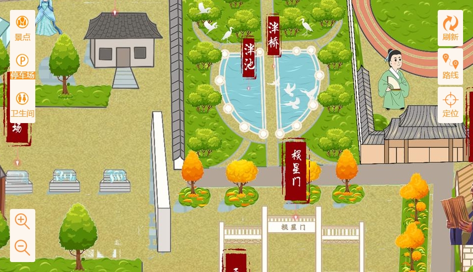 龙圩手绘地图景区语音讲解导览系统：智慧景区建设的基石