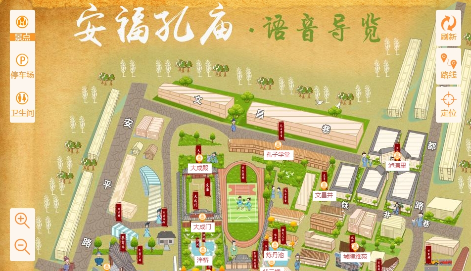 龙圩手绘地图：智慧景区智能化服务的延伸